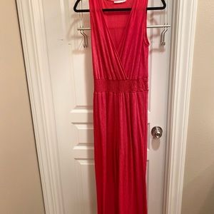 Lush bright jumpsuit pink/red